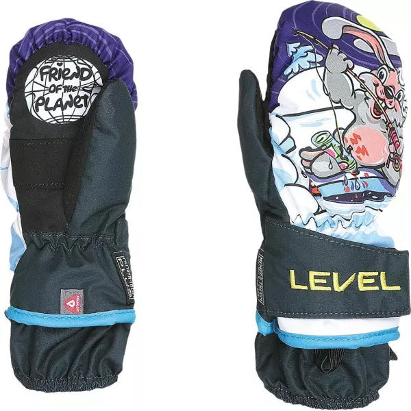 Level Gloves Toddler's Animal Mitten's 2025 NAVY-GREY