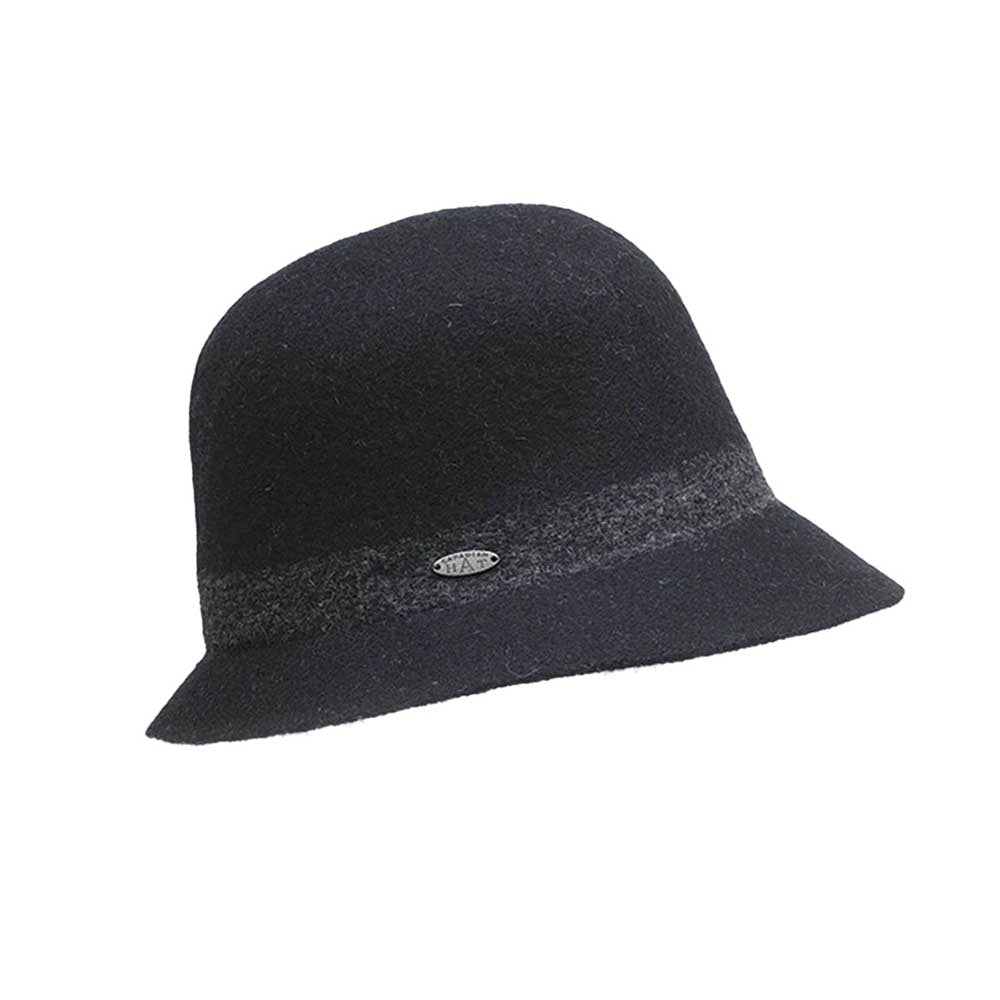 Canadian Hat Women's Claude Cloche 2025 BLACK