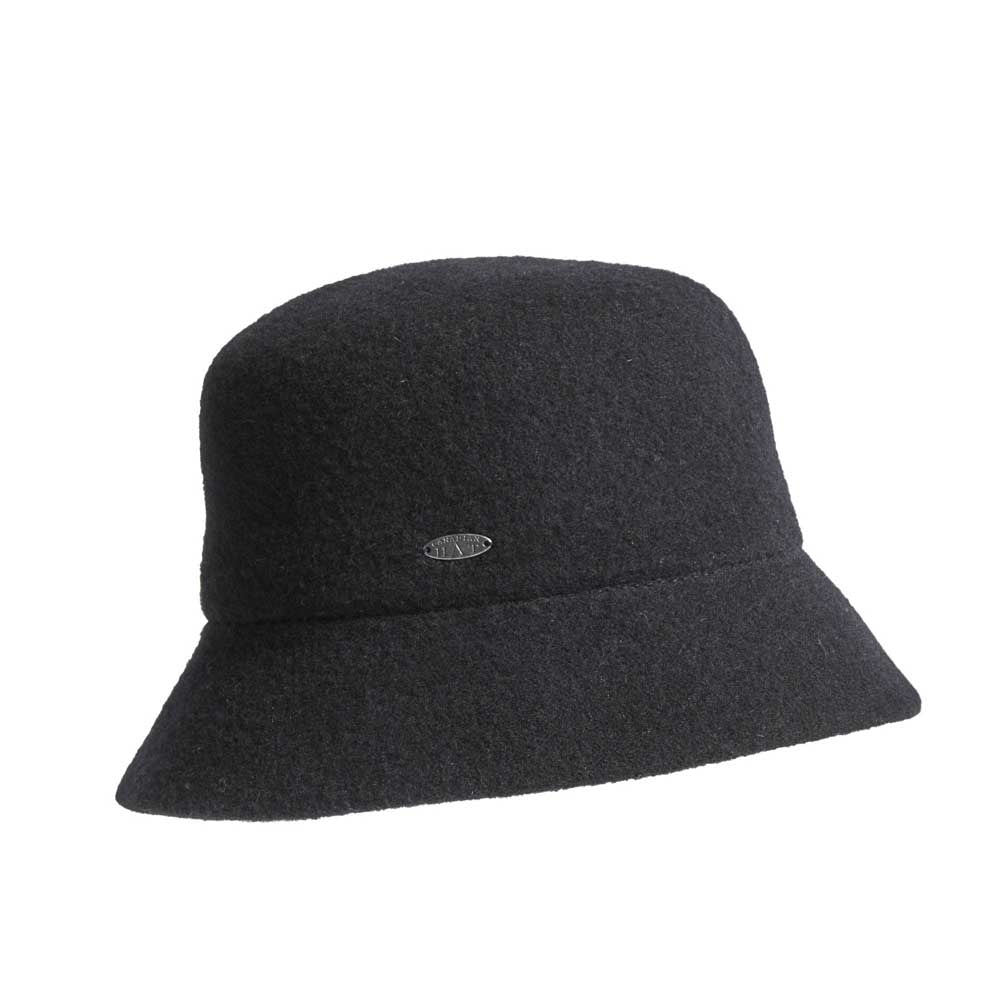 Canadian Hat Women's Bowen Woolen Bucket Hat 2025 BLACK