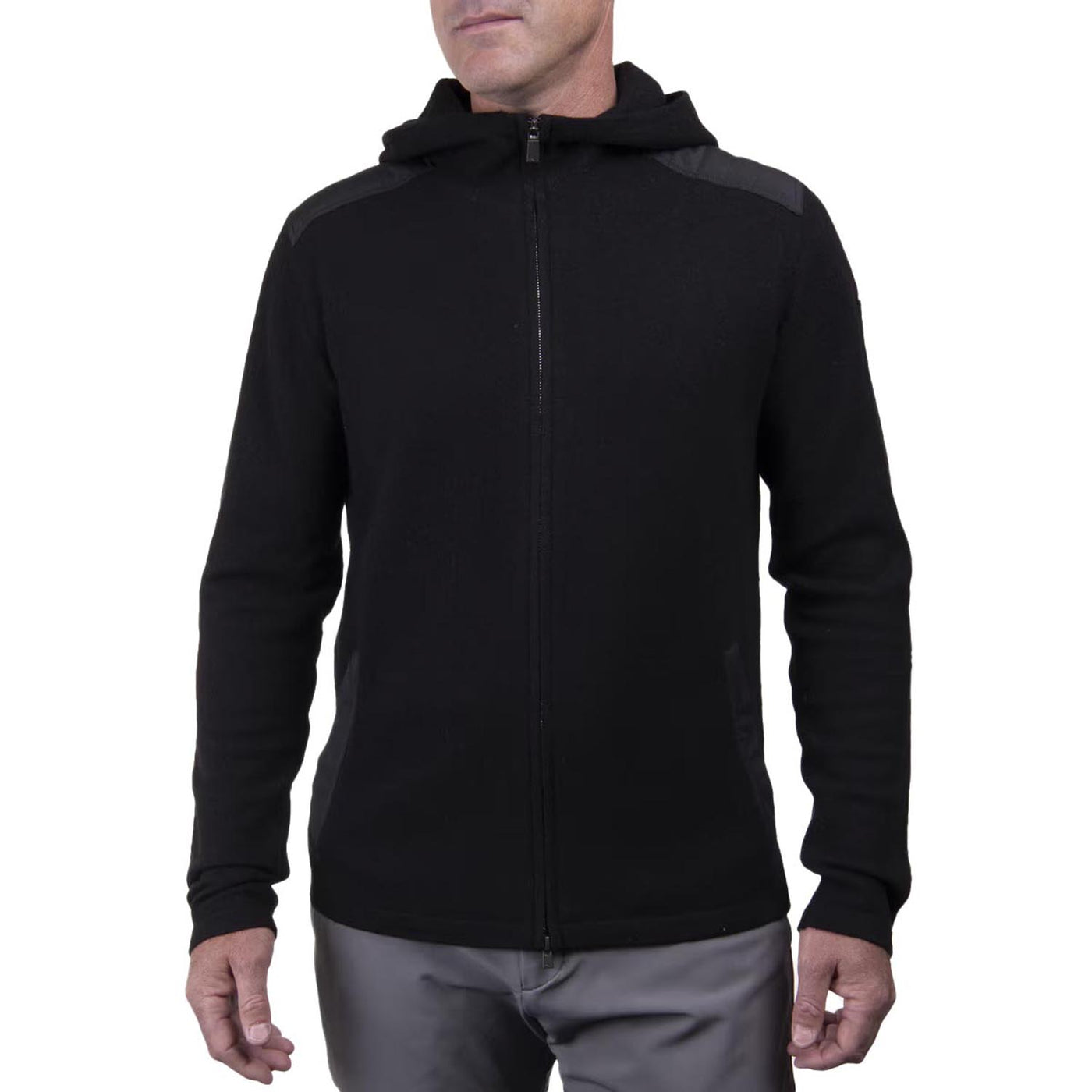 KJUS Men's Aspen Hooded Jacket 2025 BLACK/TAN