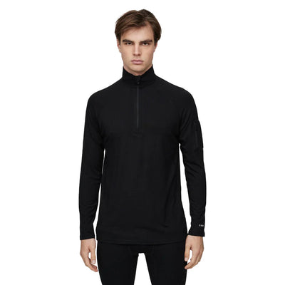 Le Bent Men's Core Midweight 1/4 Zip 2025 BLACK