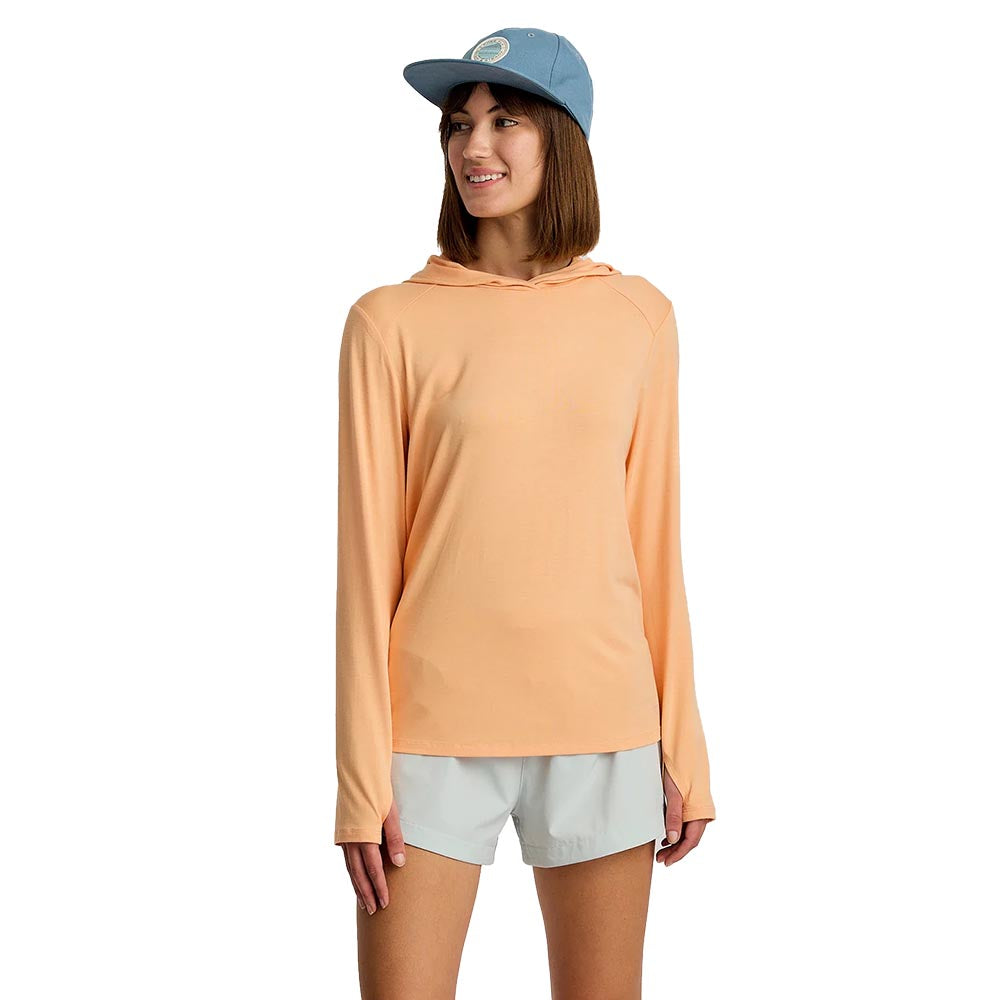 Free Fly Women's Bamboo Shade Hoody II 2025 607 TROPIC ORANGE