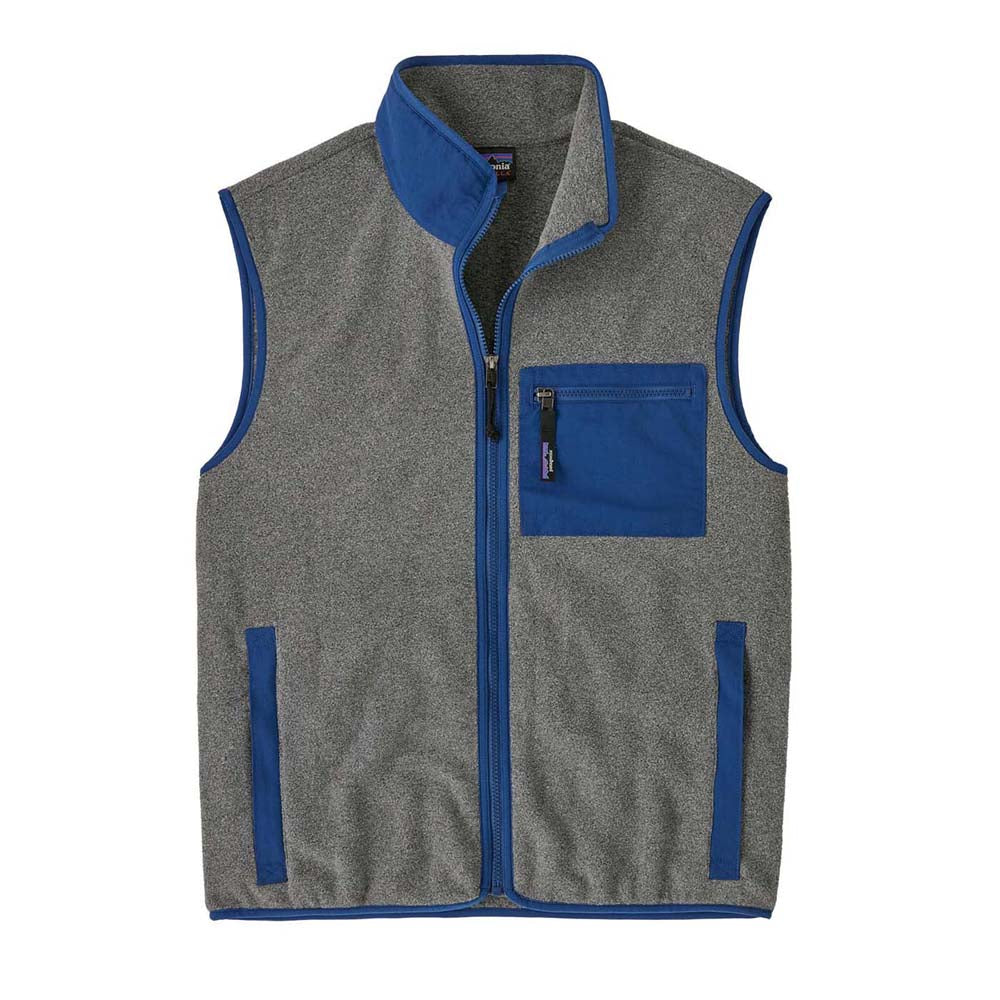Patagonia Men's Synchilla Vest 2025 NKCL NICKEL/CLEMENT BLUE
