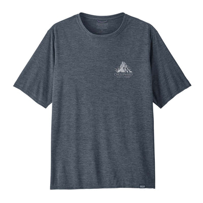 Patagonia Men's Capilene Cool Daily Graphic Shirt - Lands 2025 CSBX CHOUINARD CREST: SMOLDER BLUE X-DYE
