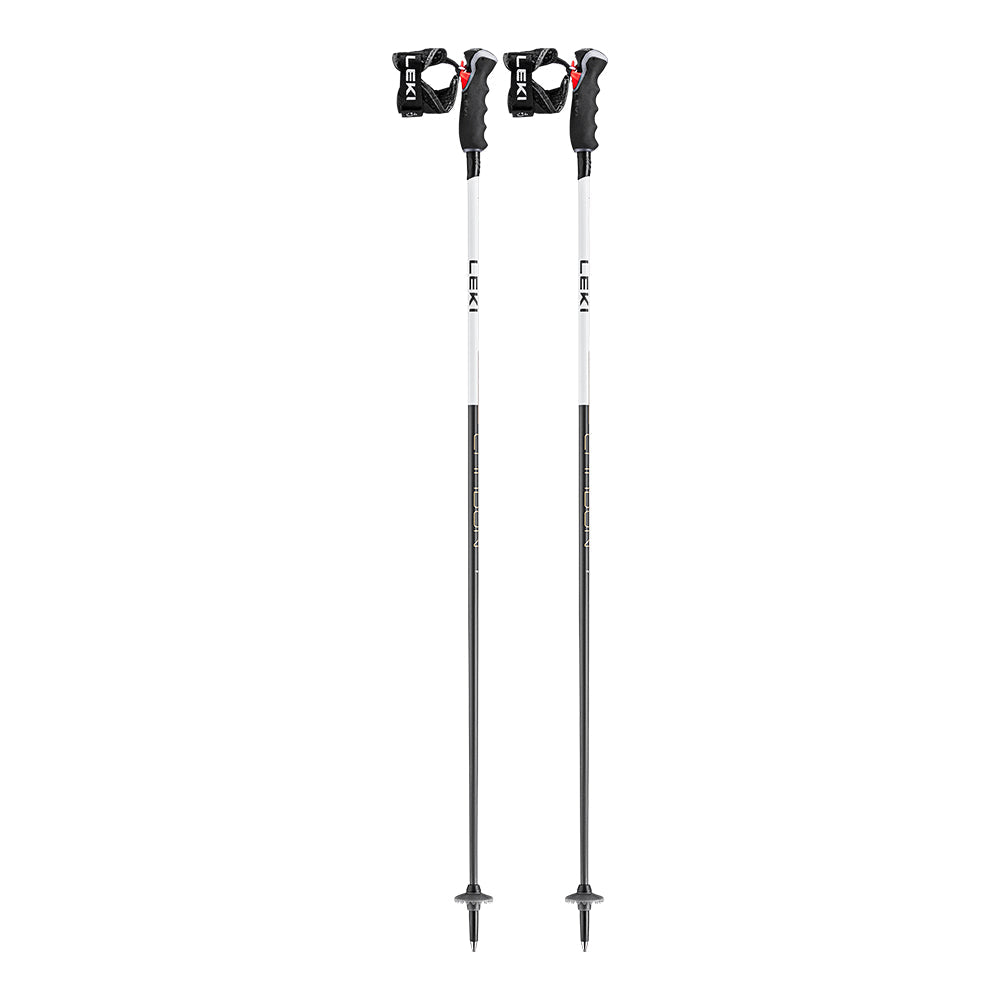 Leki Women's Carbon 14 3D Ski Poles 2026 BLACK-WHITE