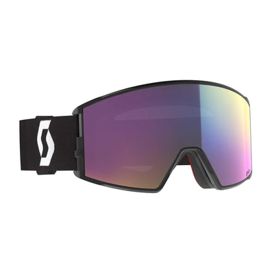 Scott React Goggles 2026 MINERAL BLACK/WHITE / TEAL CHROME
