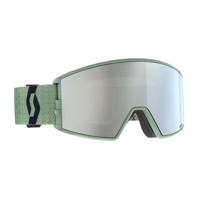 Scott React Goggles 2026 SOFT GREEN / WHITE CHROME