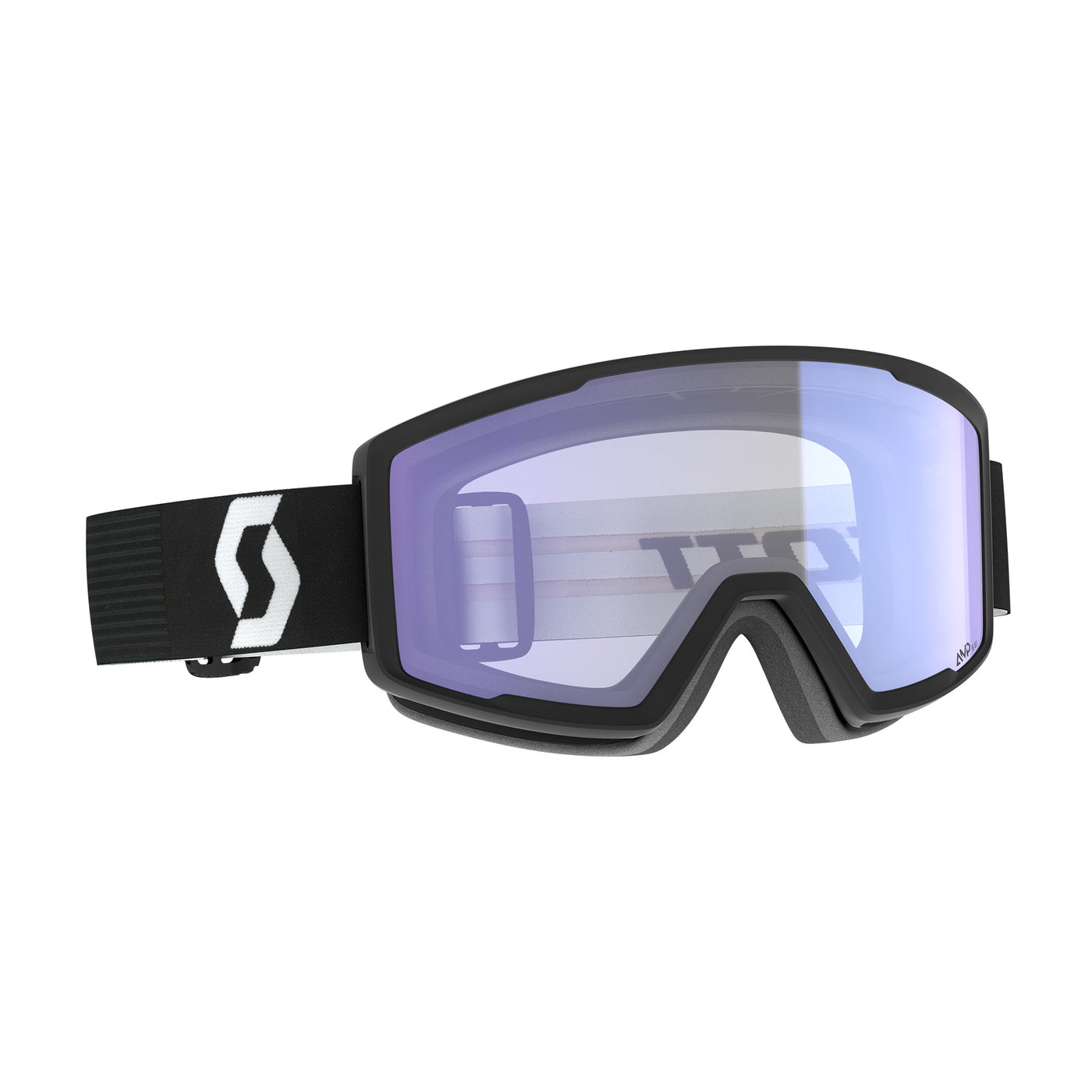 Scott Factor Pro Goggles 2026 MINERAL BLACK / ILLUMINATOR BLUE CHROME