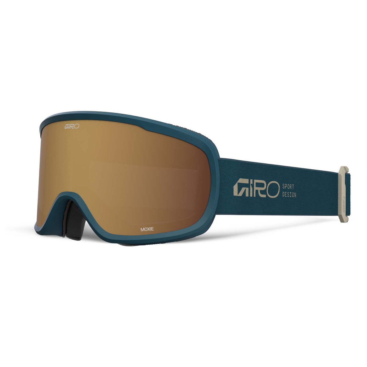 Giro Women's Moxie Goggles with Bonus Lens 2026 PEACOCK TEAL STACKED / AMBER GOLD/YELLOW