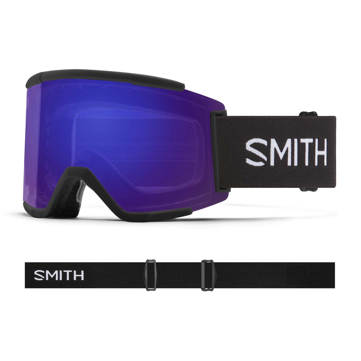 Smith Squad XL Goggles with Bonus ChromaPop Lens 2026 BLACK / CP EVERYDAY VIOLET MIR