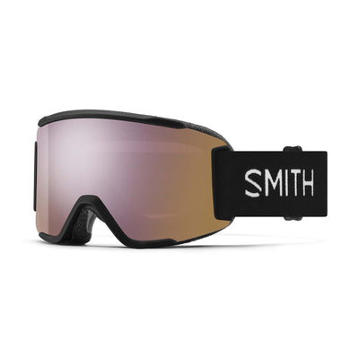 Smith Squad S Goggles with Bonus ChromaPop Lens 2026 BLACK / CP EVERYDAY ROSE GOLD MIR