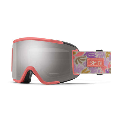 Smith Squad S Goggles with Bonus ChromaPop Lens 2026 FLARE FLORA / CP SUN PLATINUM MIR