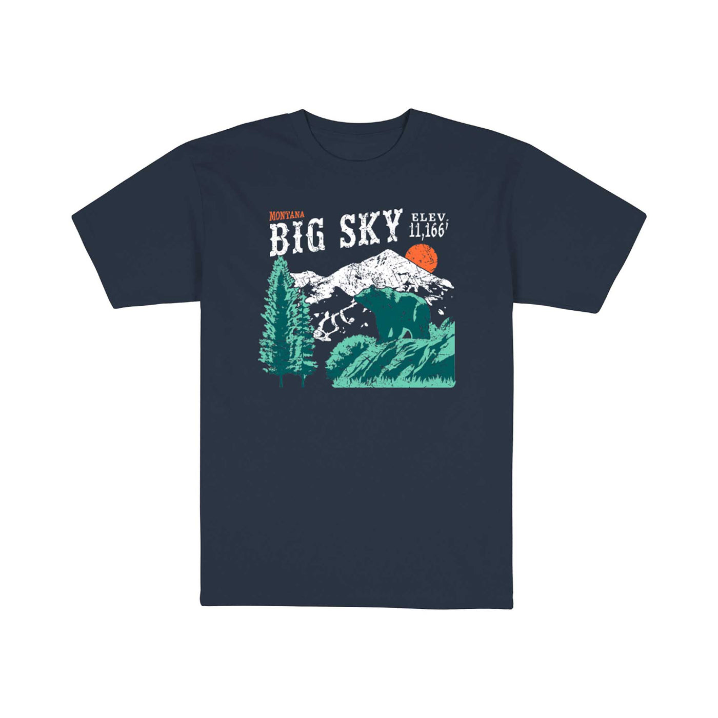 Big Sky New Western Renew Midweight Short Sleeve Tee 2024 NAVY