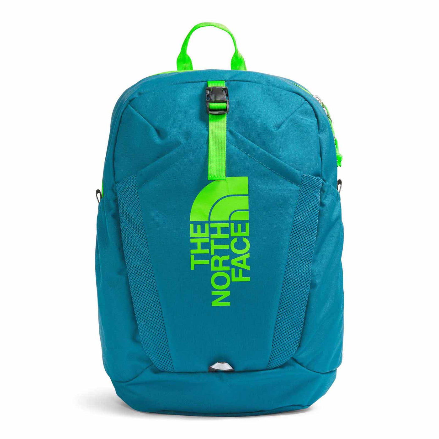 The North Face Junior's Mini Recon Backpack 2024 BLUE MOSS/SAFETY GREEN