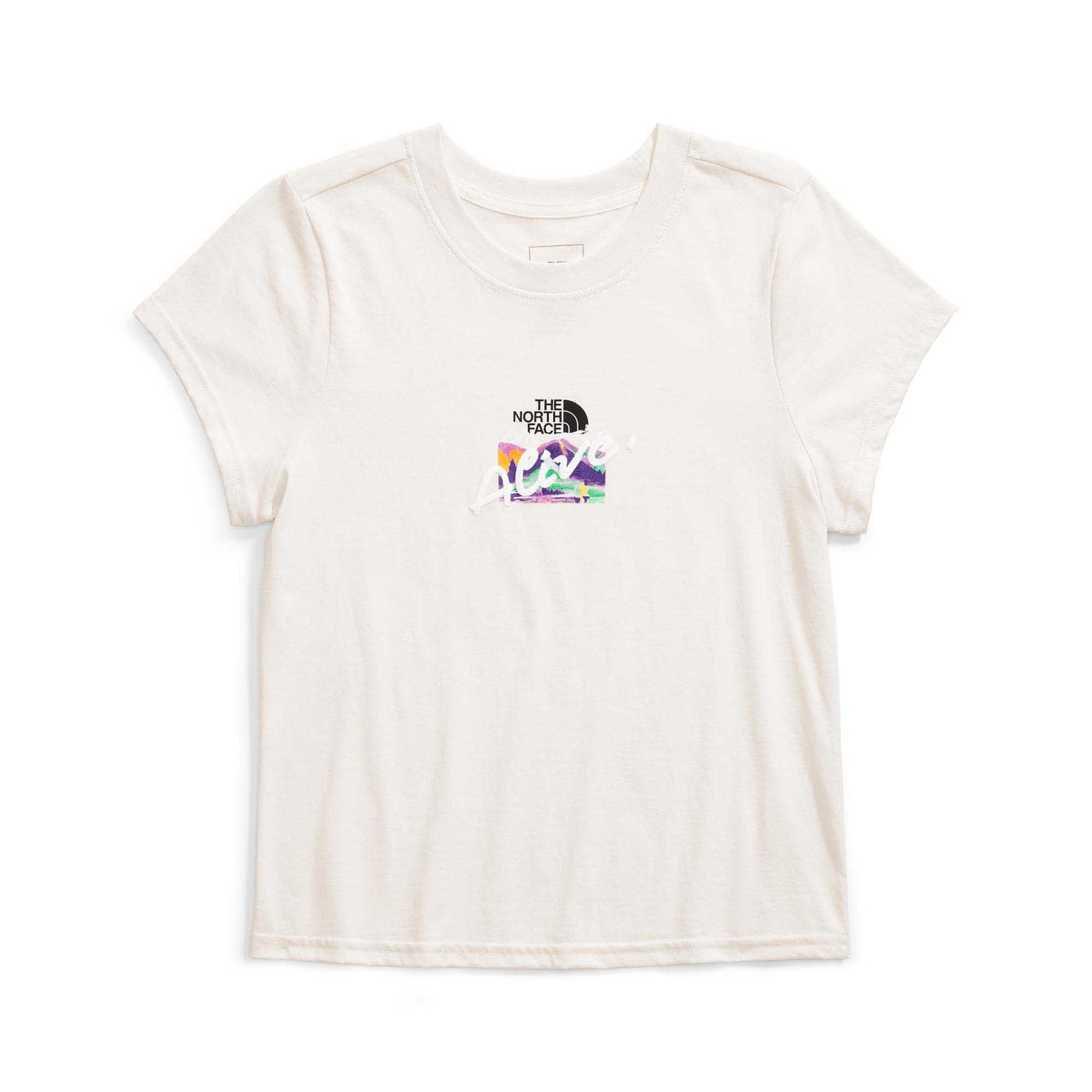 The North Face Women's Short-Sleeve Evolution Cutie Tee 2025 WHITE DUNE/IWD