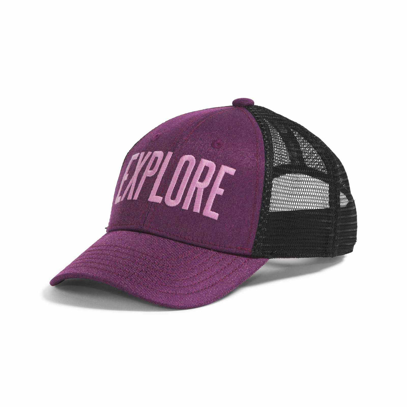 The North Face Junior's Mudder Trucker Hat 2024 BLACK CURRANT PURPLE