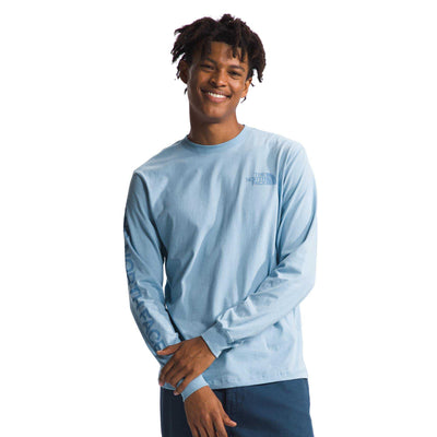 The North Face Men's Long-Sleeve Sleeve Hit Graphic Tee 2025 STEEL BLUE/INDIGO STONE