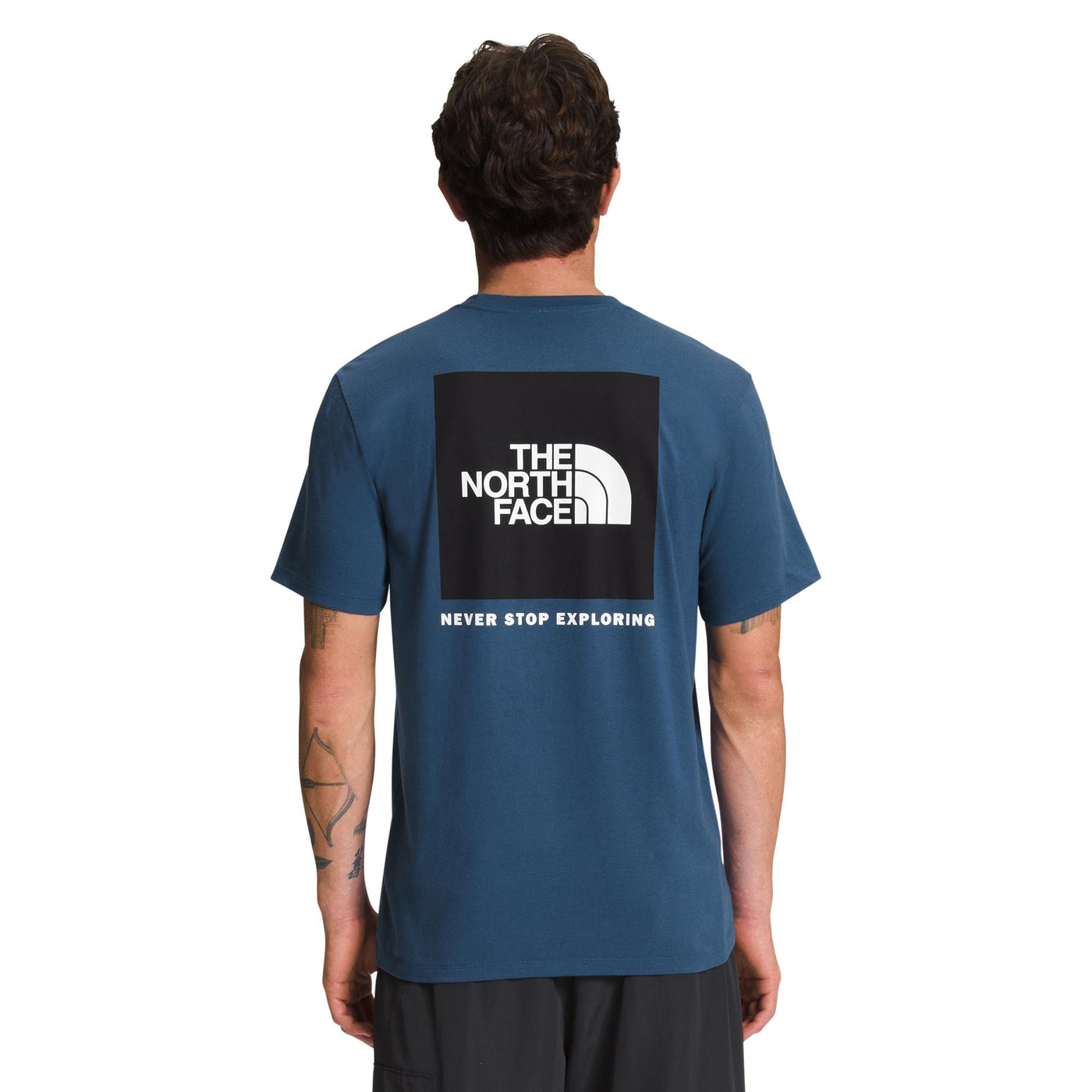 The North Face Men's Short-Sleeve Box NSE Tee 2025 SHADY BLUE