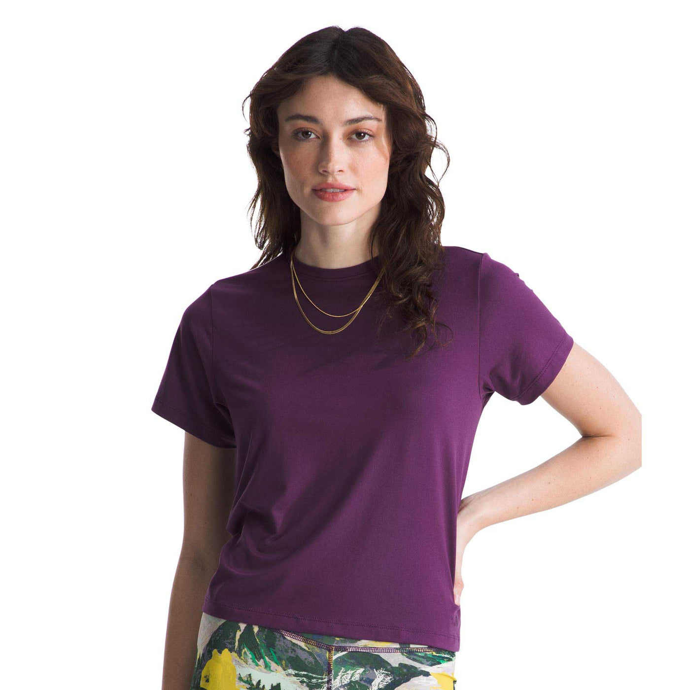 The North Face Women's Dune Sky Short-Sleeve 2025 BLACK CURRANT PURPLE