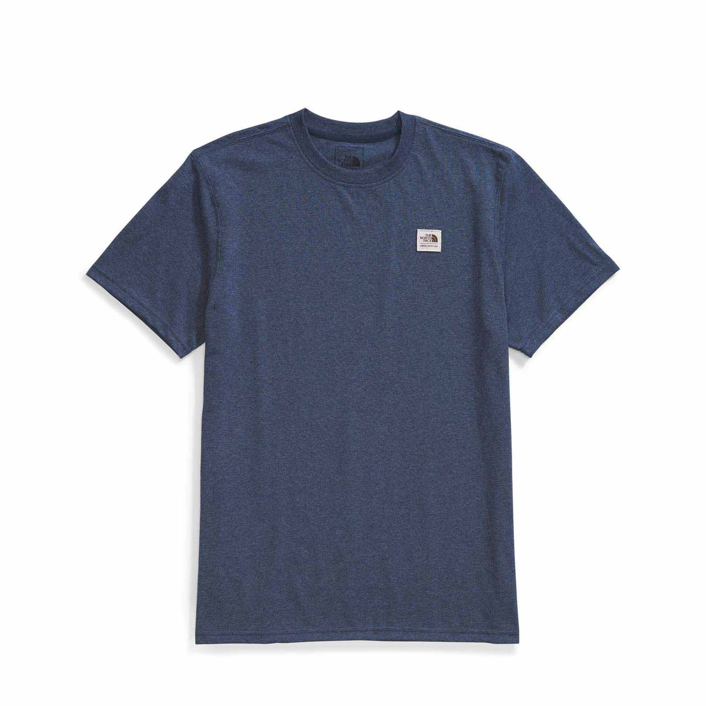 The North Face Men's Short-Sleeve Heritage Patch Heathered Tee 2024 SUMMIT NAVY HEATHER