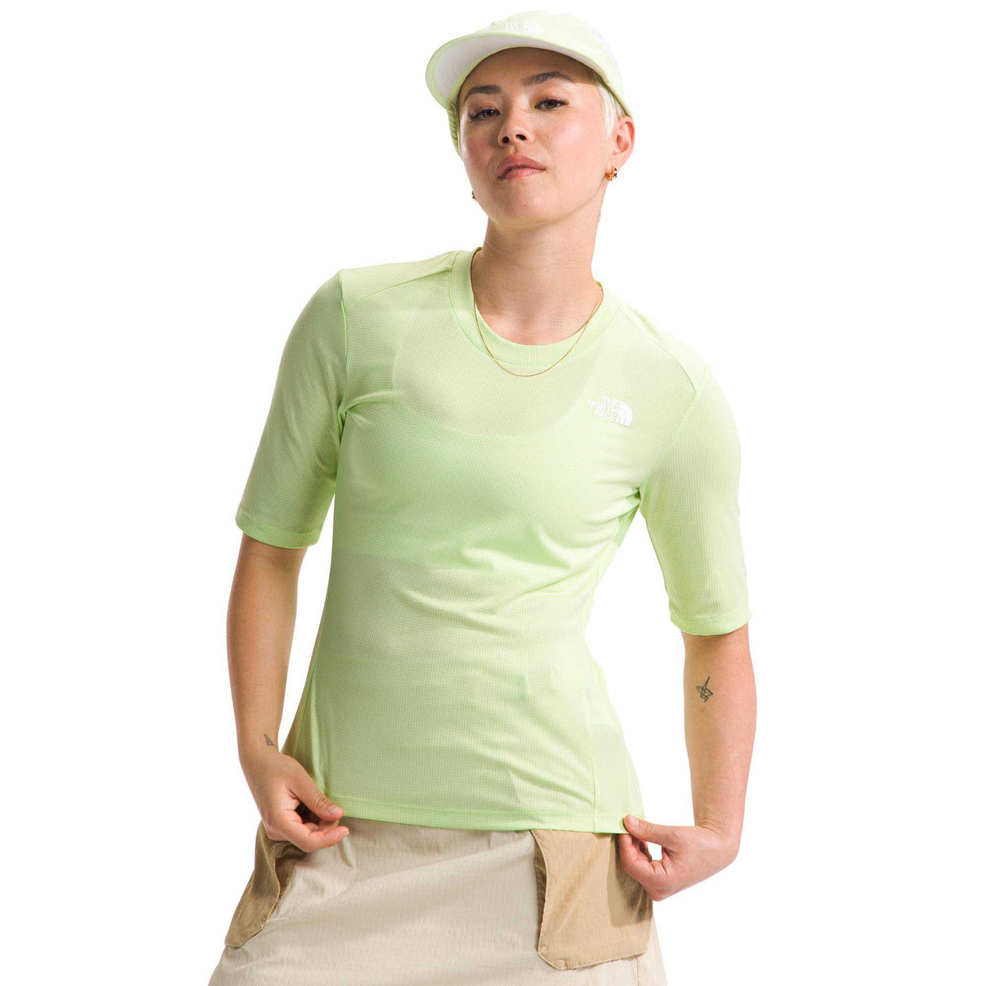 The North Face Women's Shadow Short-Sleeve 2024 ASTRO LIME