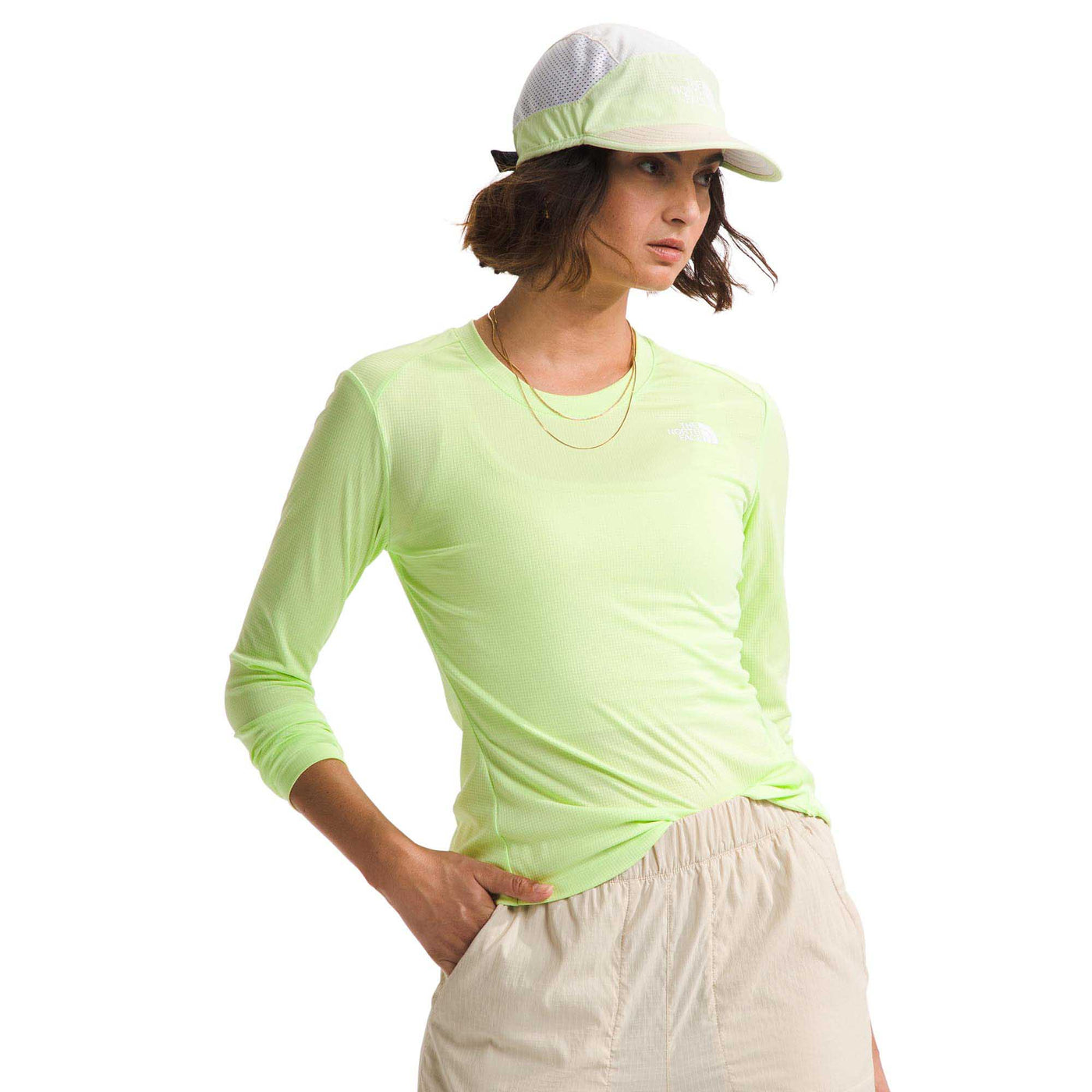 The North Face Women's Shadow Long-Sleeve Shirt 2024 ASTRO LIME