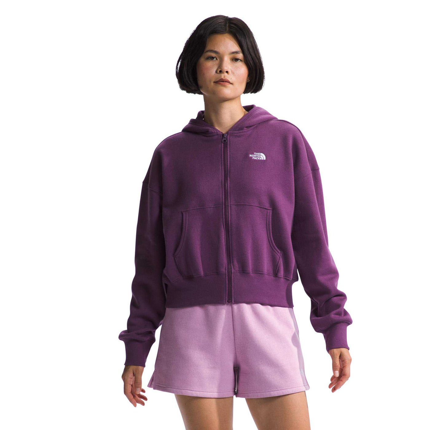 The North Face Women's Evolution Full-Zip Hoodie 2024 BLACK CURRANT PURPLE
