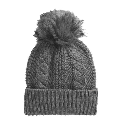 The North Face Women's Oh Mega Fur Pom Beanie 2026 TNF MEDIUM GREY HEATHER