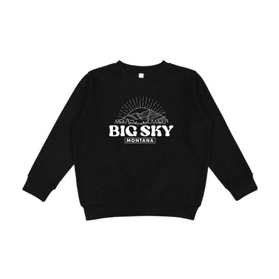 Big Sky Women's Old School Premium Relaxed Crew 2024 BLACK