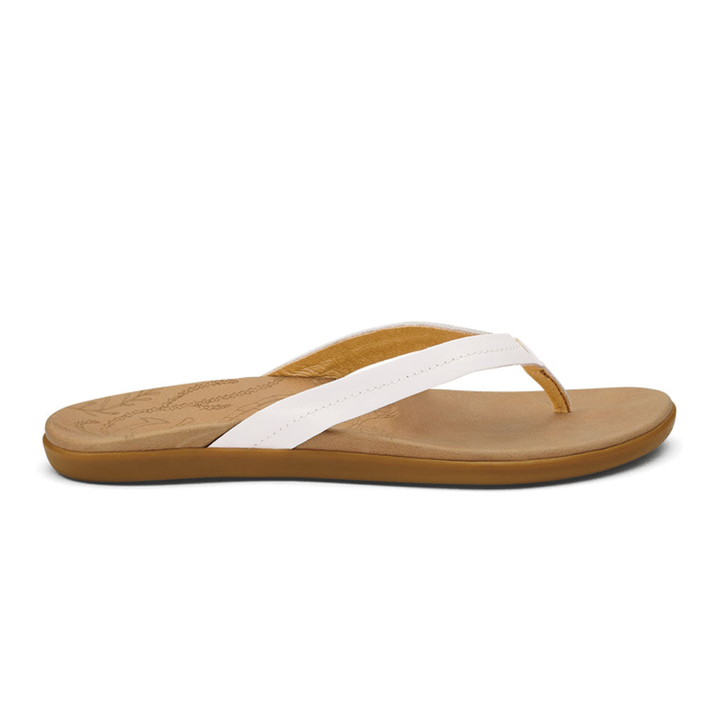 OluKai Women's Honu Sandals 2024 BRIGHT WHITE