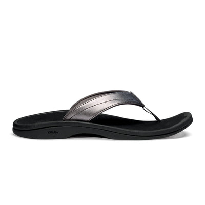 OluKai Women's 'Ohana Sandals 2024 PEWTER/BLACK