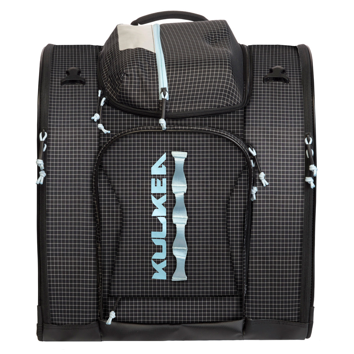 Kulkea Powder Trekker Boot Bag 2025 BLACK/WHITE/POWDER BLUE