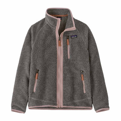 Patagonia Junior's Retro Pile Fleece Jacket 2025 SALT GREY