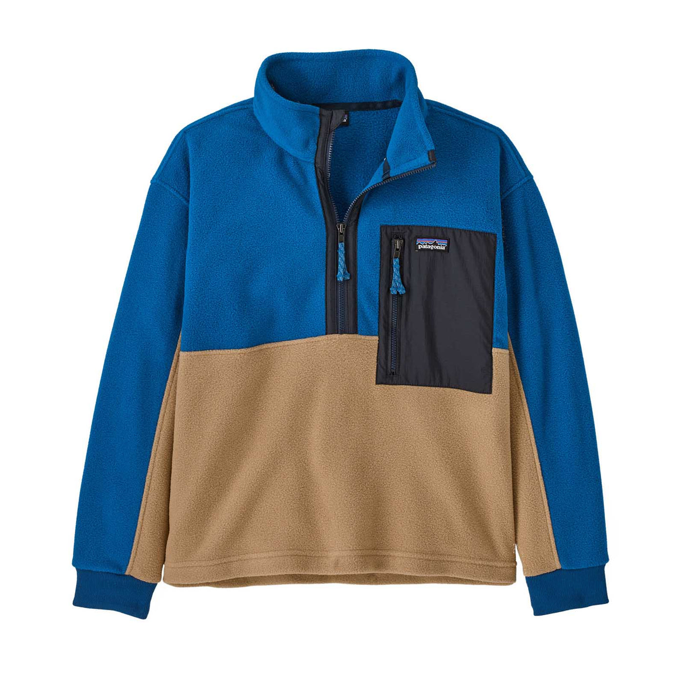 Patagonia Junior's Microdini 1/2-Zip Fleece Pullover 2025 GRAYLING BROWN