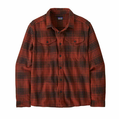 Patagonia Men's Fjord Flannel Shirt 2025 CASCADE: BURNISHED RED