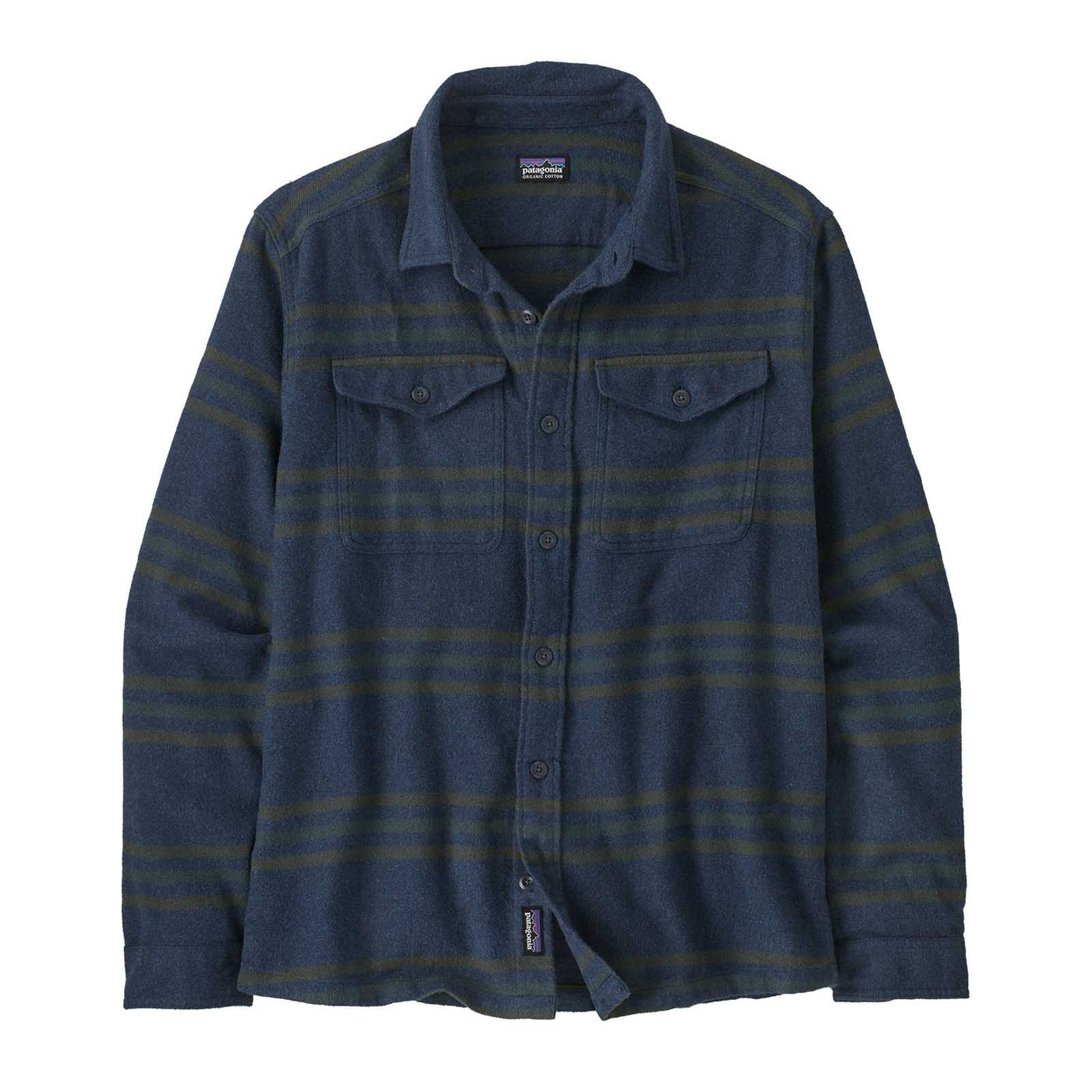 Patagonia Men's Fjord Flannel Shirt 2025 TREELINED: SMOLDER BLUE