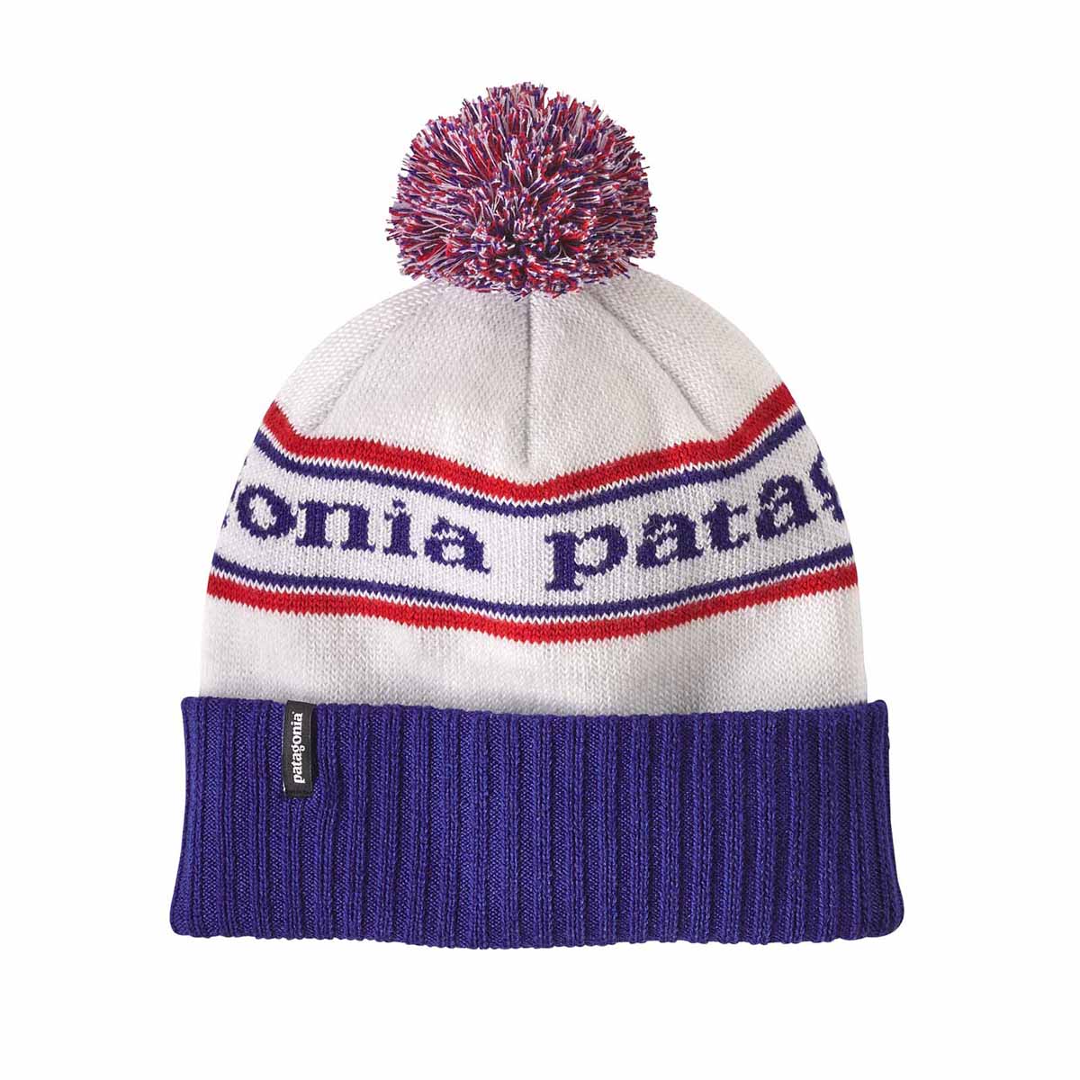 Patagonia Powder Town Beanie 2025 PARK STRIPE: VIKING BLUE