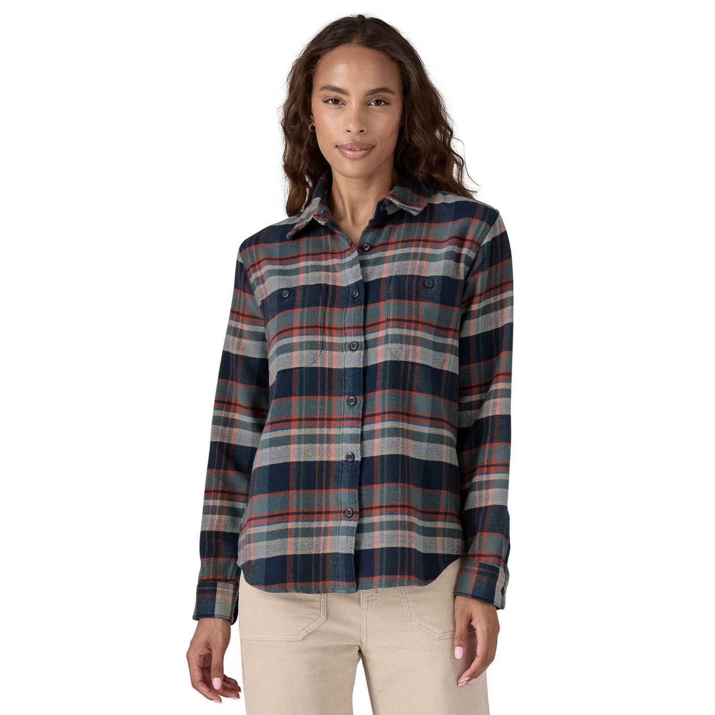 Patagonia Women's Fjord Flannel Shirt 2025 ADVENTURER: SMOLDER BLUE