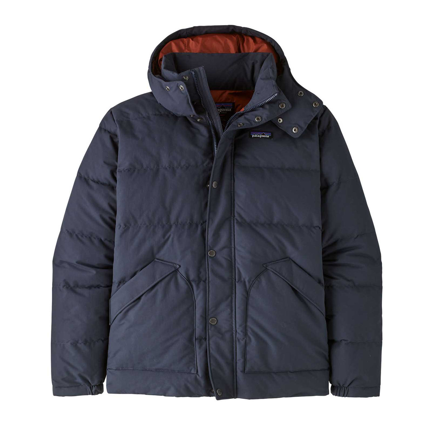 Patagonia Men's Downdrift Jacket 2025 SMOLDER BLUE/BURNISHED RED