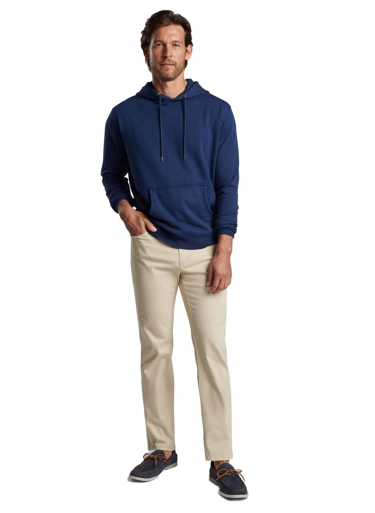 Peter Millar Men's Lava Wash Hoodie 2024 NAVY