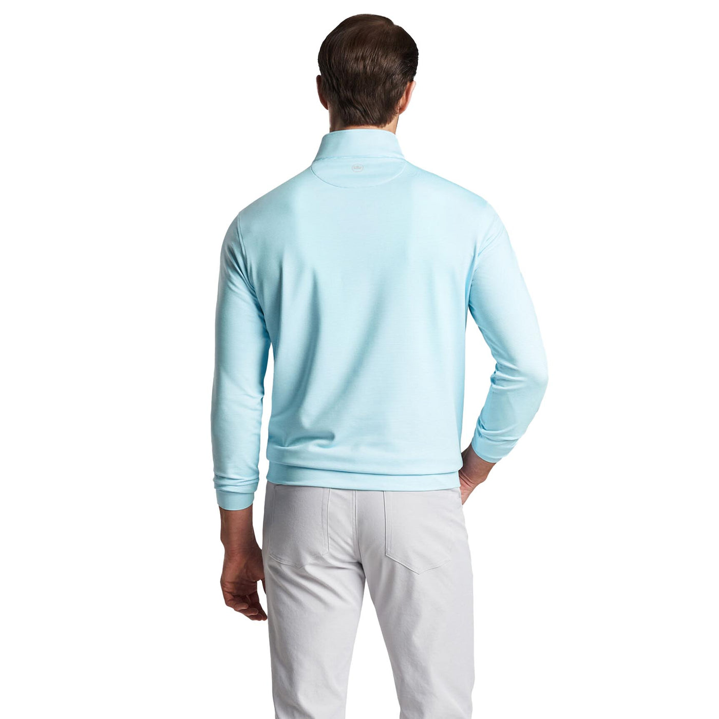 Peter Millar Men's Perth Sugar Stripe Performance Quarter Zip 2024 