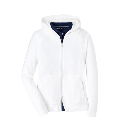 Peter Millar Women's Beaumont Full-Zip Hoodie 2024 WHITE