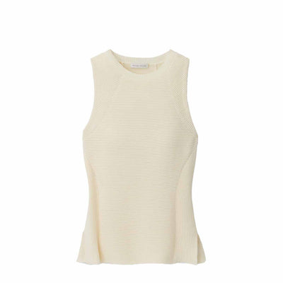 Peter Millar Women's Campbell Ottoman Rib Sleeveless Sweater 2024 IVORY