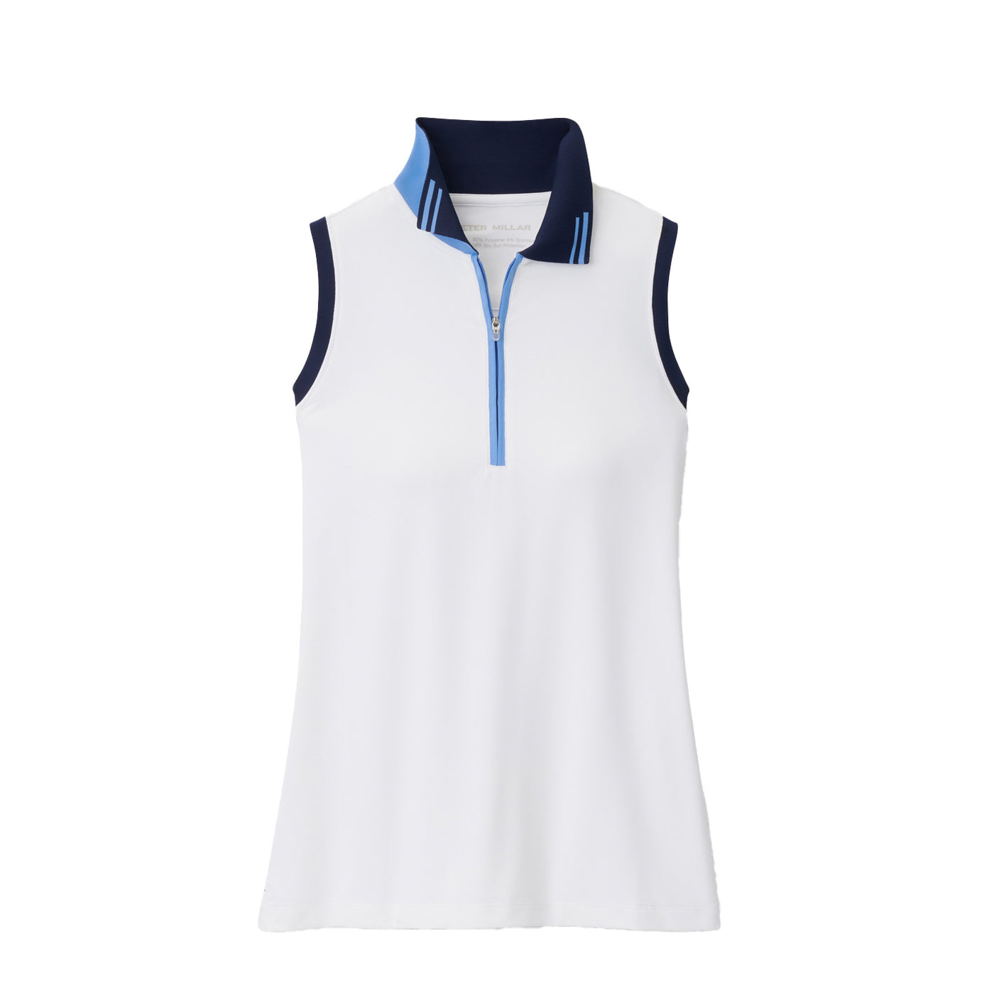 Peter Millar Women's Chrissie Sleeveless Polo 2024 WHITE