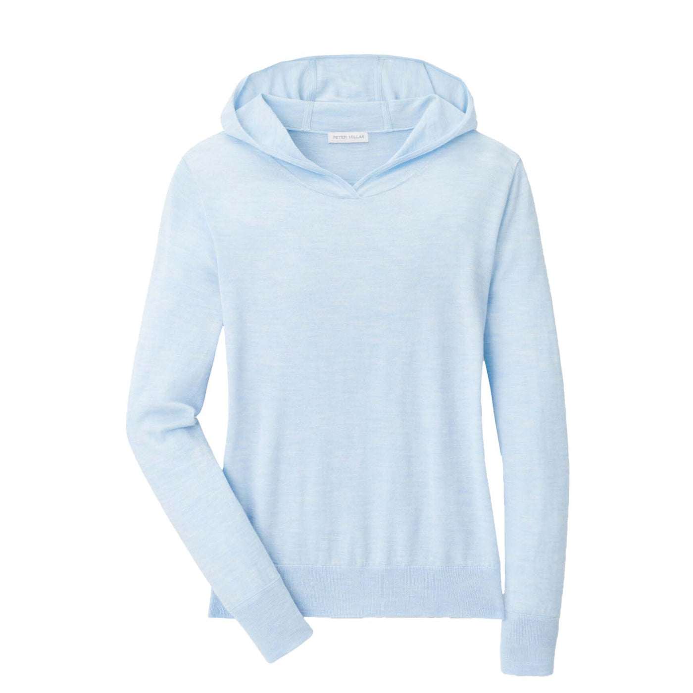 Peter Millar Women's Excursionist Flex Popover Hoodie 2024 LIGHT COTTAGE BLUE