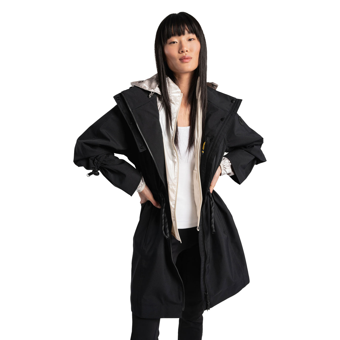 Lole Women's Piper Oversized Rain Jacket 2025 BLACK BEAUTY