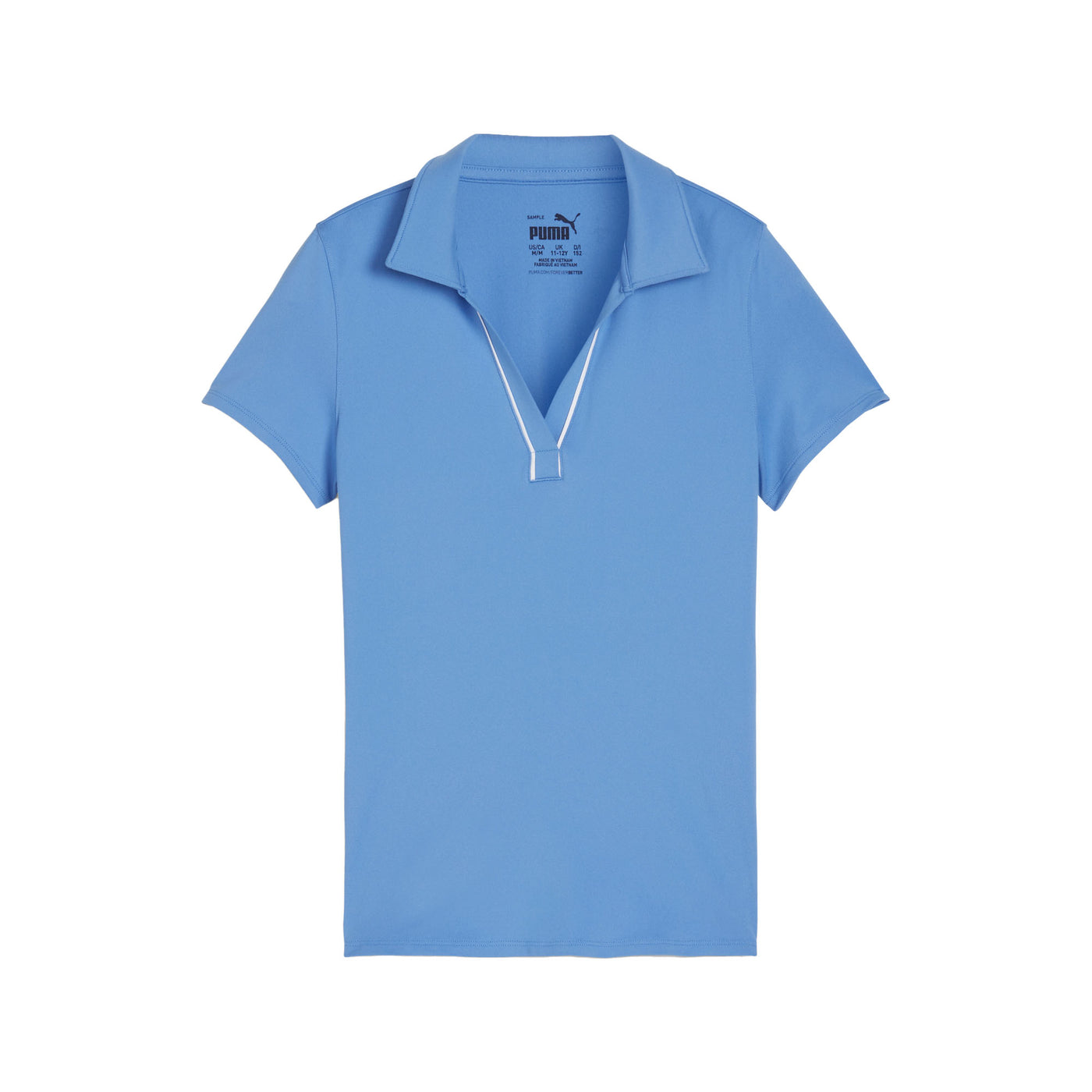 Puma Girl's CLOUDSPUN Piped Golf Polo 2024 BLUE SKIES