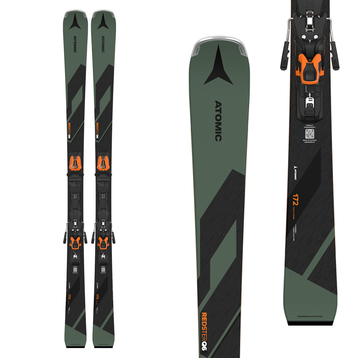 Atomic Men's Redster Q6 Skis with MI 12 GW Bindings 2025 155