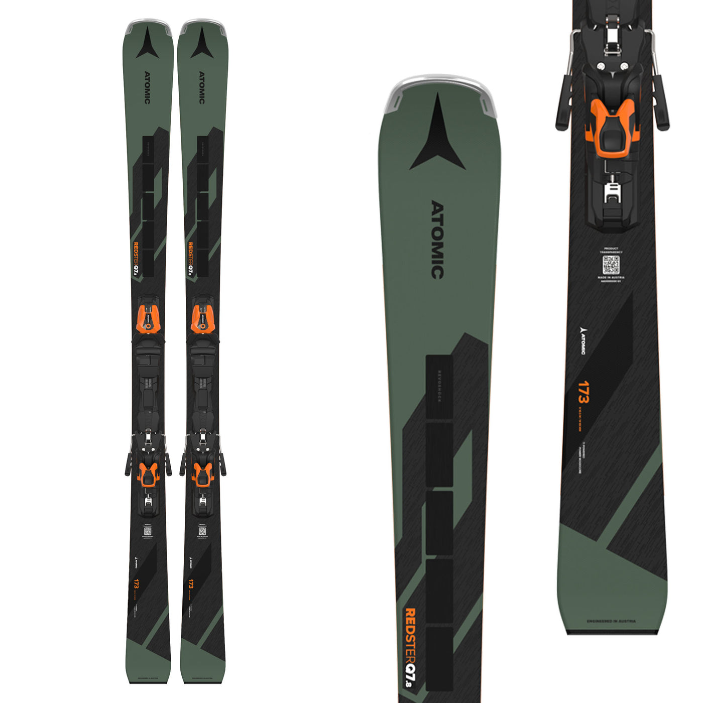 Atomic Men's Redster Q7.8 Revoshock C Skis with MI 12 GW Bindings 2025 159