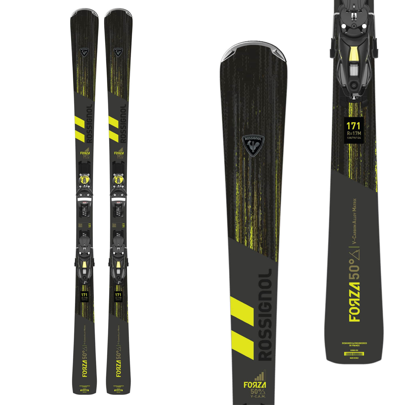 Rossignol Men's Forza 50 V-Cam K Ski + NX12 GW Binding 2025 